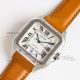 Top clone TW factory Cartier Santos Swiss 9015 movement leather strap watch (3)_th.jpg